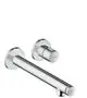 AXOR-HG-AXOR-Uno-Waschtischmischer-Unterputz-fuer-Wandmontage-Select-mit-Auslauf-221-mm-Edelstahl-Optic-45113800 gallery number 1